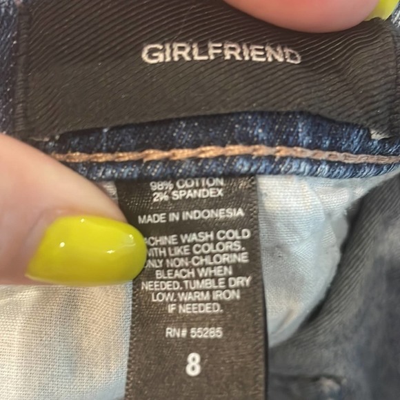 Express• Girlfriend Button-Fly Jeans - Picture 8 of 11